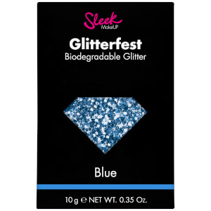 Paillettes Biodégradables Glitterfest Sleek MakeUP – Bleu 10 g