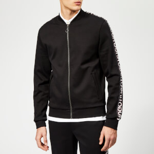 HUGO Men's Dacido Jersey Bomber Jacket - Black