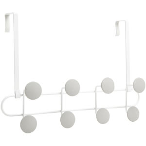 Umbra Yook Over the Door 4 Hook Hanger - White/Grey