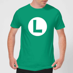 Nintendo Super Mario Luigi Logo Men's T-Shirt - Kelly Green