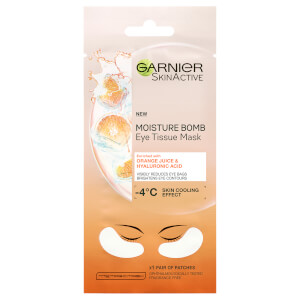 Garnier Hyaluronic Acid and Orange Juice Hydrating Brightening Eye Sheet Mask 6g