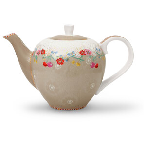 Pip Studio Small Cherry Tea Pot - Khaki