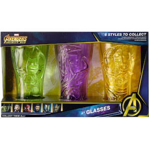 Meta Merch Marvel Infinity Stone Gläser - Hulk, Thor und Groot