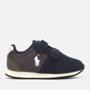 Polo Ralph Lauren Toddlers' Brightwood EZ Velcro Runner Style Trainers - Navy/Charcoal