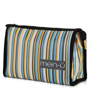 men-ü Stripes Toiletry Bag – Grey/Blue/Yellow