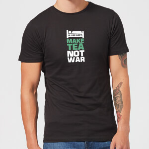 Plain Lazy Make Tea Not War Men's T-Shirt - Black