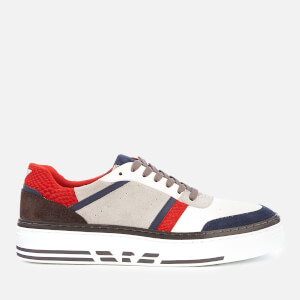Emporio Armani Men's Zar Suede Derby Trainers - Blue/White