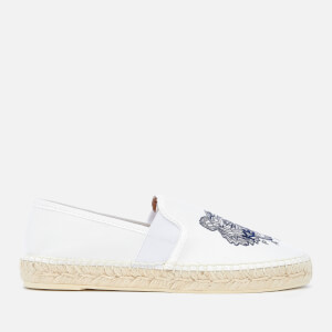 KENZO Women's Elastic Tiger Espadrilles - White