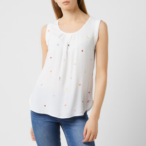 Joules Women's Alyse Sleeveless Top - White Picnic