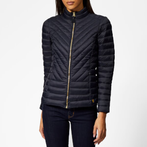 Joules Women's Elodie Chevron Quilted Jacket - Marine Navy