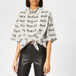 McQ Alexander McQueen Women's Knot Front Shirt - Ivory