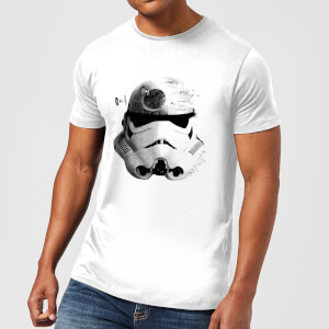 Star Wars Command Stromtrooper Death Star Men's T-Shirt - White