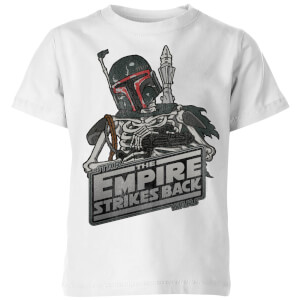 Star Wars Classic Boba Fett Skeleton Kinder T-Shirt - Weiß
