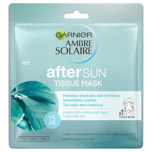 Garnier Ambre Solaire After Sun Cooling Face Sheet Masks (Pack of 5)