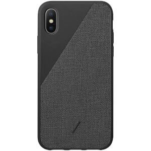 Native Union Clic Canvas iPhone Xs Case - Black