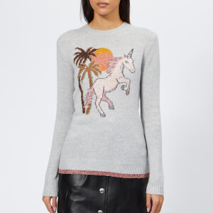 Coach 1941 Women's Uni Intarsia Sweater - Grey
