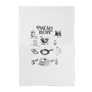 Pancake Recipe Cotton Tea Towel