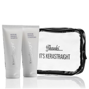 KeraStraight Moisture Enhance shampoo/balsamo idratante con pochette da viaggio