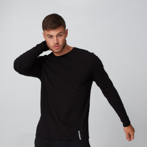 Myprotein Luxe Classic Long Sleeve Crew - Black