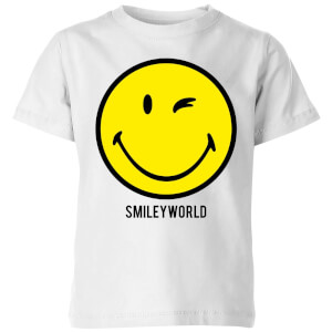 Smiley World Large Yellow Smiley Kids' T-Shirt - White