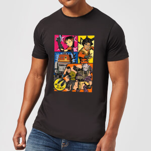 Star Wars Rebels Comic Strip Men's T-Shirt - Black