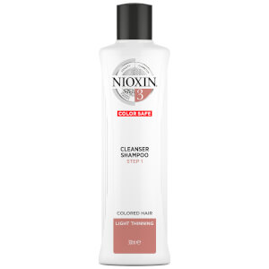 NIOXIN 3-Part System 3 Cleanser Shampoo for Colored Hair with Light Thinning 300ml