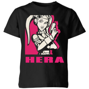 Star Wars Rebels Hera Kinder T-Shirt - Schwarz