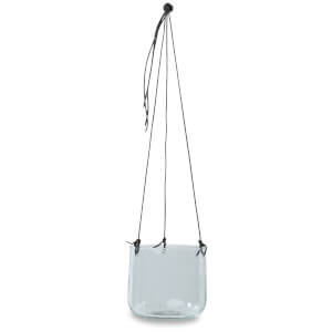 Nkuku Viri Hanging Planter - Clear Hammered Glass - Medium