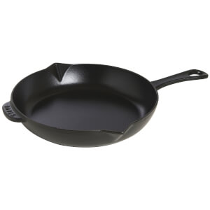 Staub Round Frying Pan - Black - 26cm