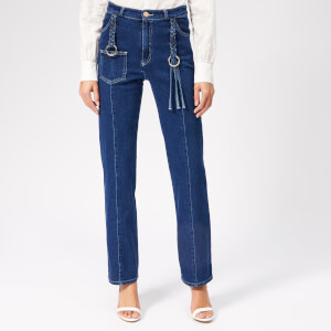 See By Chloé Women's Tassel Detail Jeans - Ink Marine
