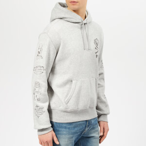 Polo Ralph Lauren Men's Skull Bear Graffiti Hoody - Andover Heather