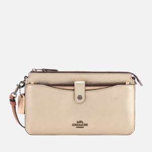 Coach Women's Metallic Colorblock Pop Up Messenger Bag - Platinum Multi