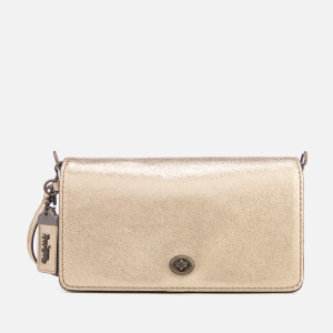 Coach Women's Metallic Dinky Cross Body Bag - Platinum