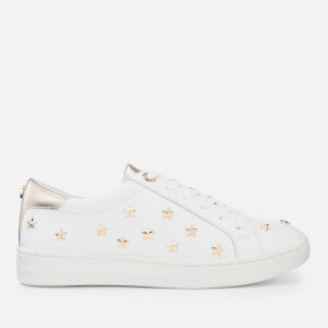 Dune Women's Estel Leather Cupsole Trainers - White