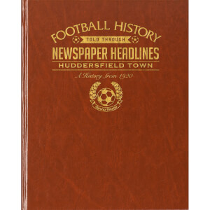Huddersfield Football Newspaper Book - Brown Leatherette