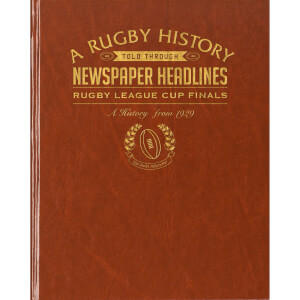 Challenge Cup Rugby Newspaper Book - Brown Leatherette
