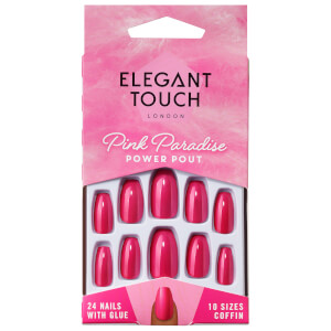 Elegant Touch Pink Paradise Nails - Power Pout