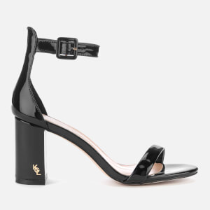 Kurt Geiger London Women's Langley Patent Block Heeled Sandals - Black
