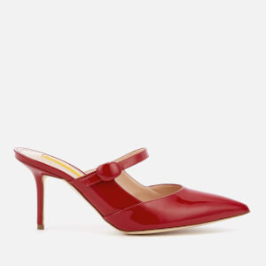 Rupert Sanderson Women's Tosca Patent Leather Heeled Mules - Cerise