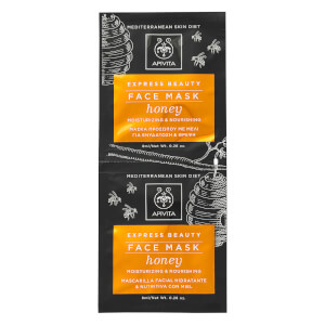 APIVITA Express Moisturizing Face Mask -kasvonaamio 2 x 8ml, Honey