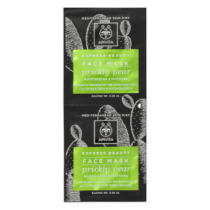APIVITA Express Moisturizing & Soothing Face Mask - Prickly Pear 2 x 8 ml