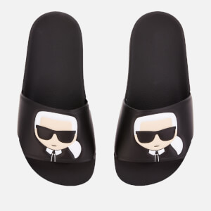 Karl Lagerfeld Women's Kondo II Ikonic Slide Sandals - Black