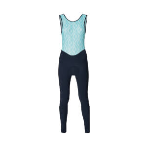 Santini Women's Coral Bib Tights - Black/Aqua Blue
