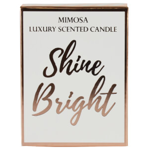 Shine Bright Candle in Gift Box - Rose Gold and Mimosa Scent