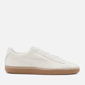 Puma Men's Blanket Stitch Suede Classic Trainers - Whisper White/Gum