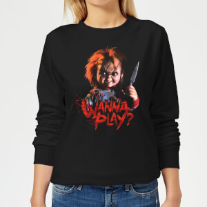 Chucky Wanna Play? Women's Sweatshirt - Black