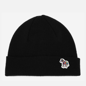 Paul Smith Men's Lambswool Beanie Hat - Black