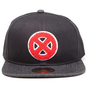 Marvel X-Men Men's Big X Logo Snapback Cap - Black