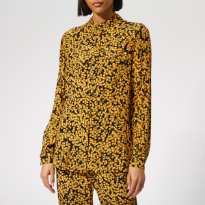 Ganni Women's Goldstone Crepe Shirt - Black