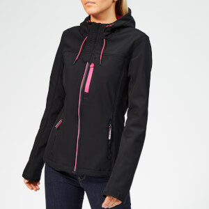 Superdry Women's Hooded SD Windtrekker - Black/Hot Pink